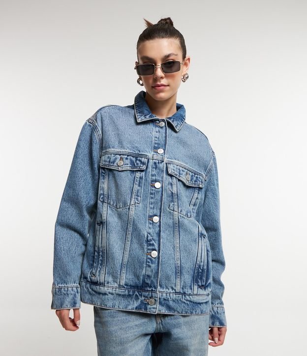 jaqueta jeans oversized