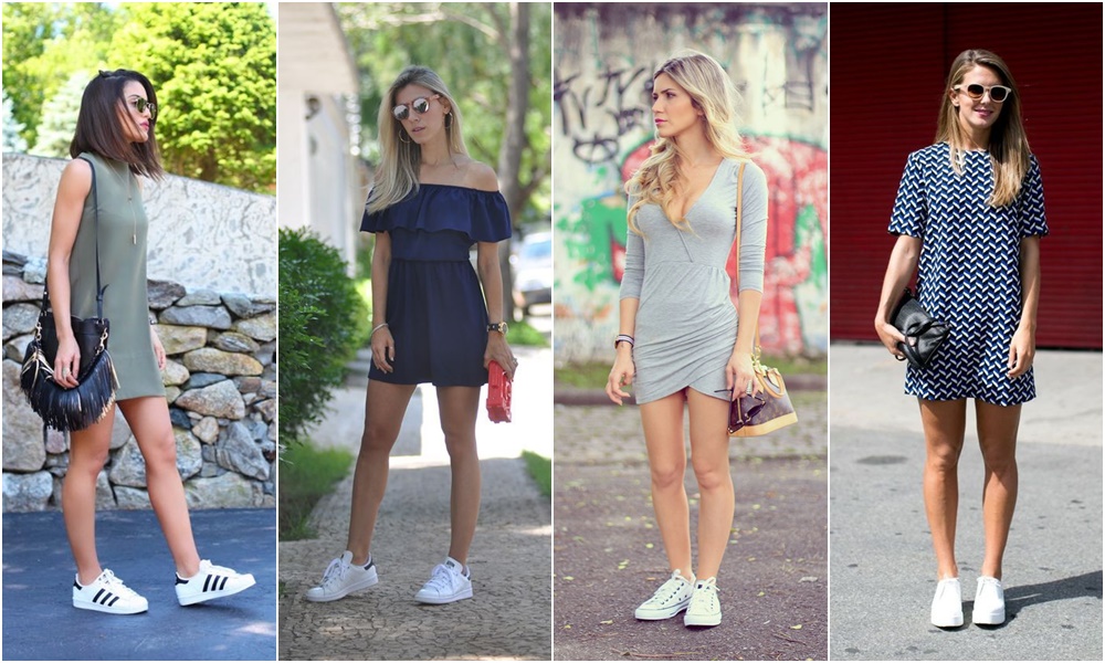 tênis branco vs tênis colorido para looks casuais