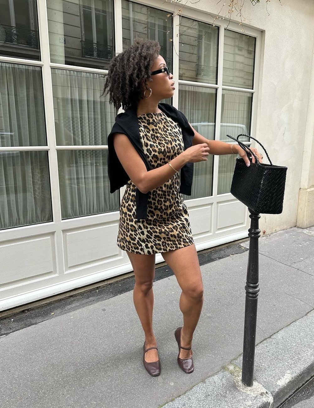 look vestido onça