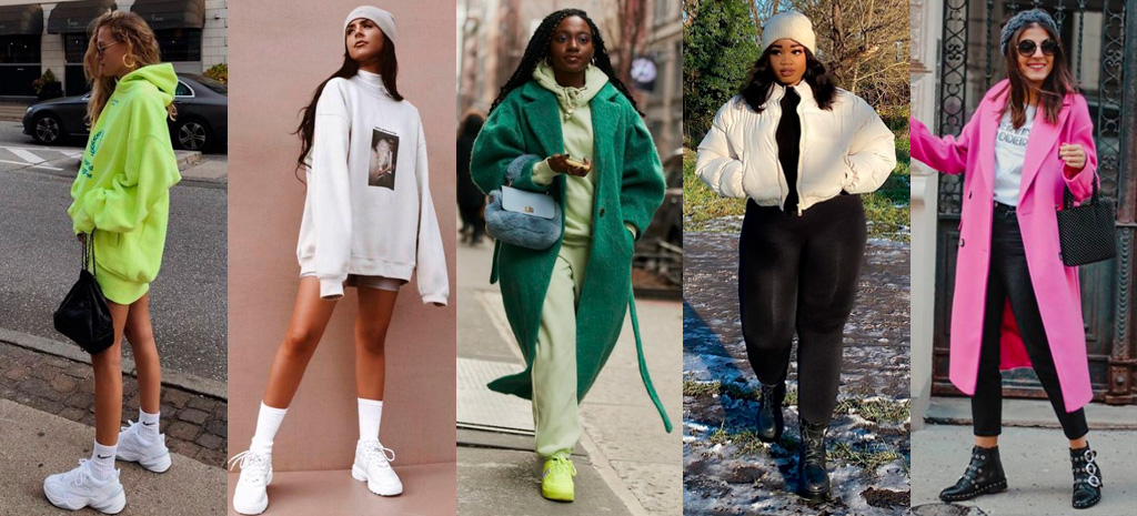 como usar tênis de corrida em looks casuais femininos