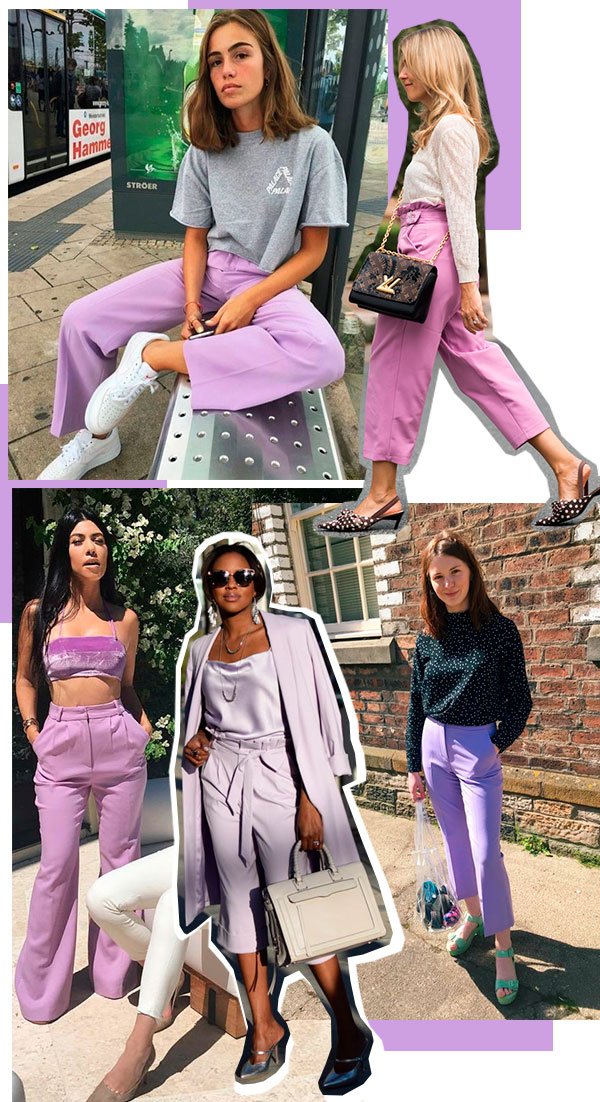 moda lilás feminino