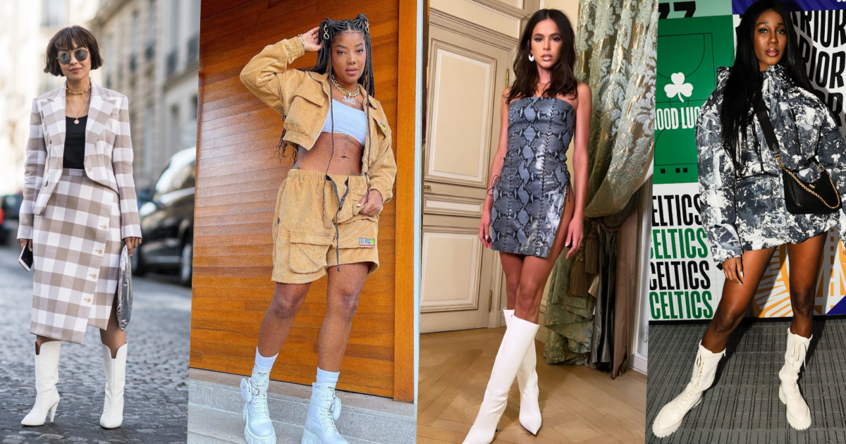 erros ao usar bota branca