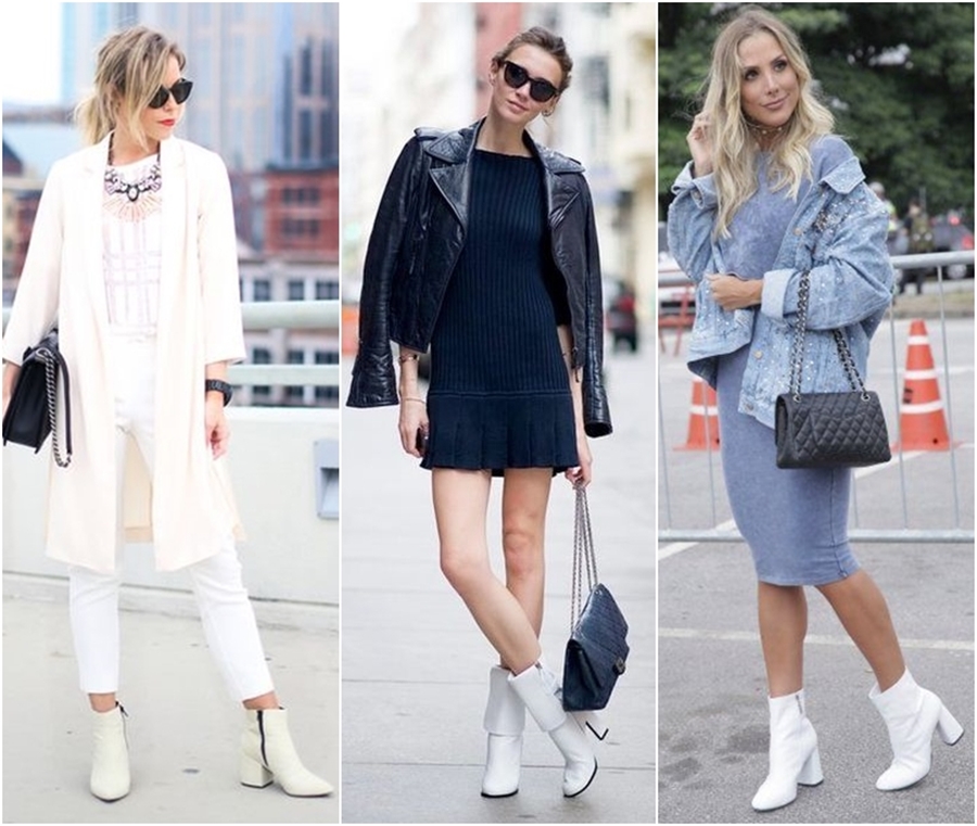 preço bota branca tendência