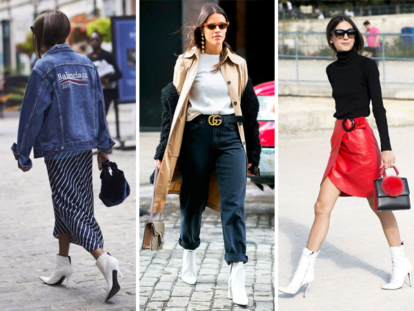 looks com bota branca