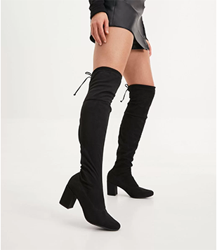 bota cano alto elegante para noite