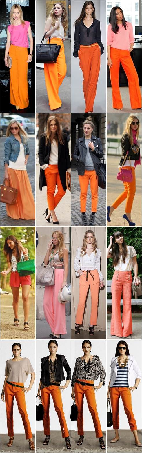 looks de verão com laranja