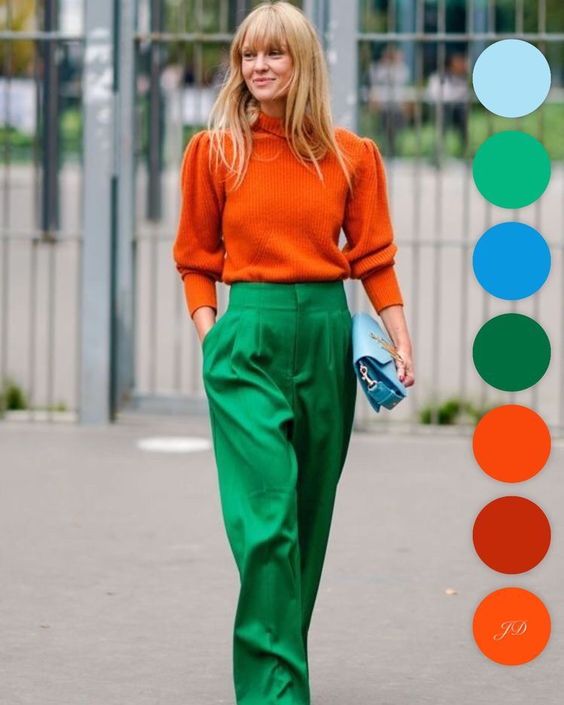 looks de inverno com laranja