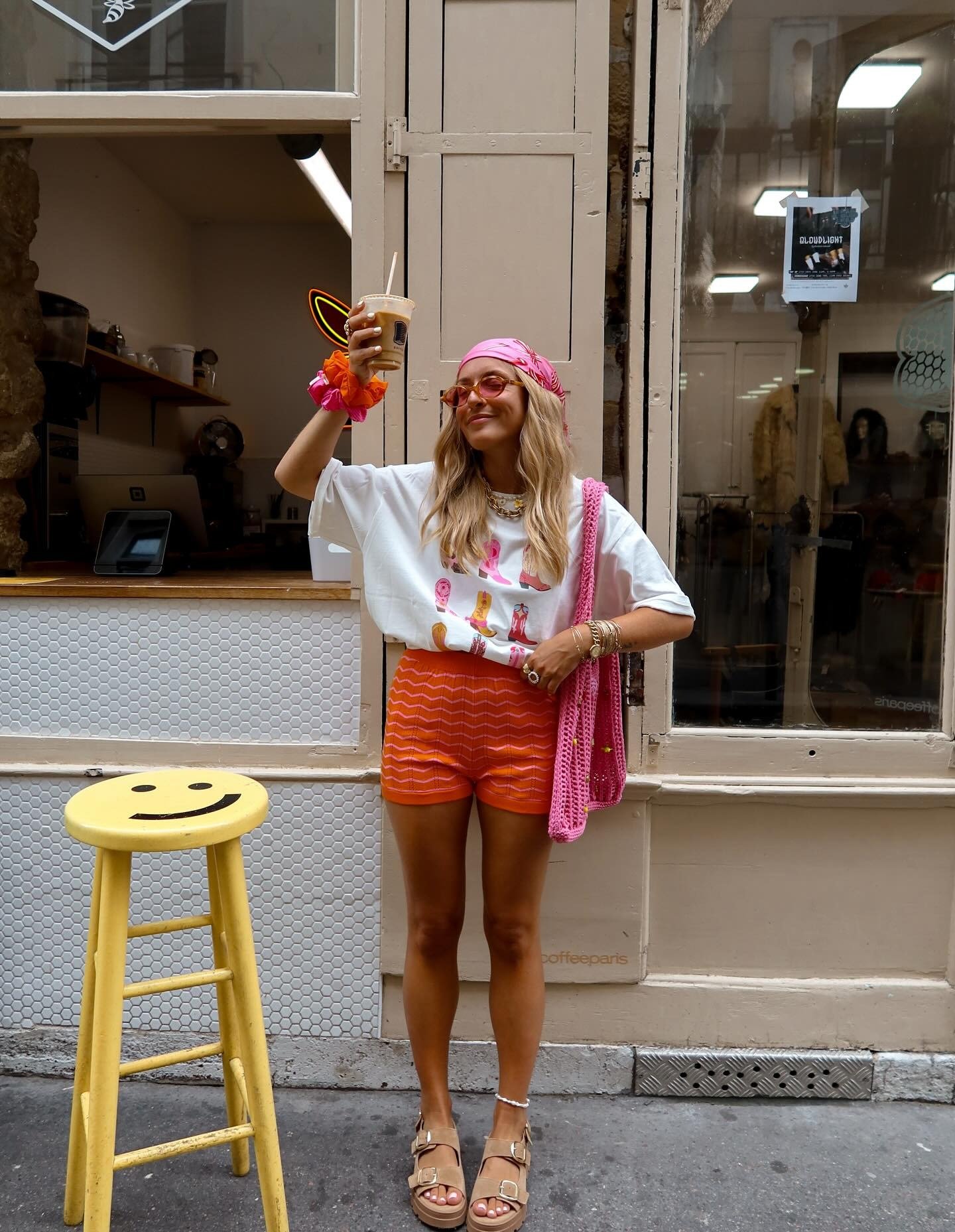 looks com laranja e pink