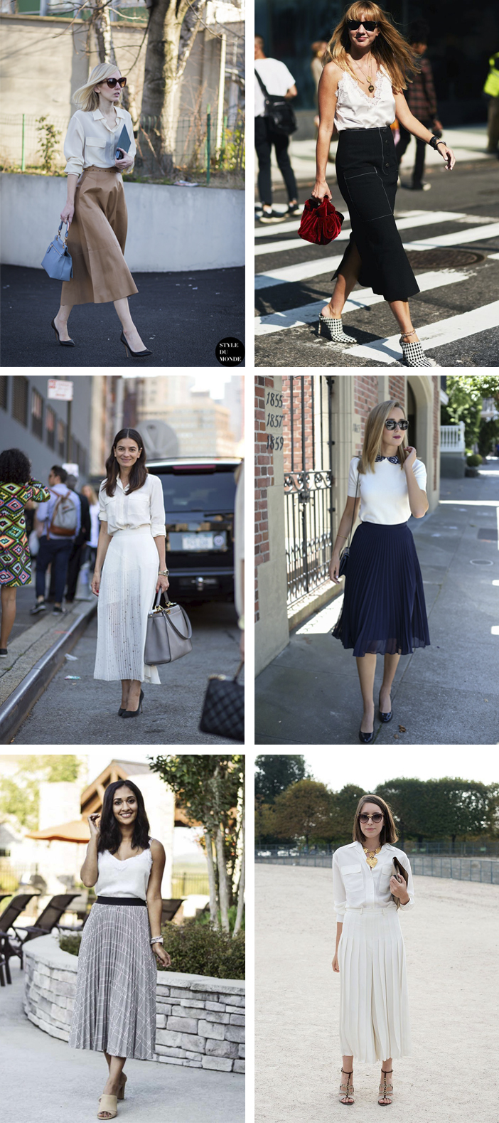 looks com saia midi lápis