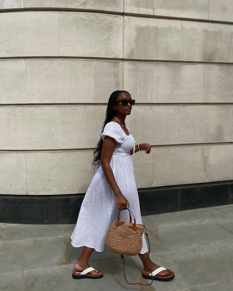 Vestido midi branco: do casual ao formal