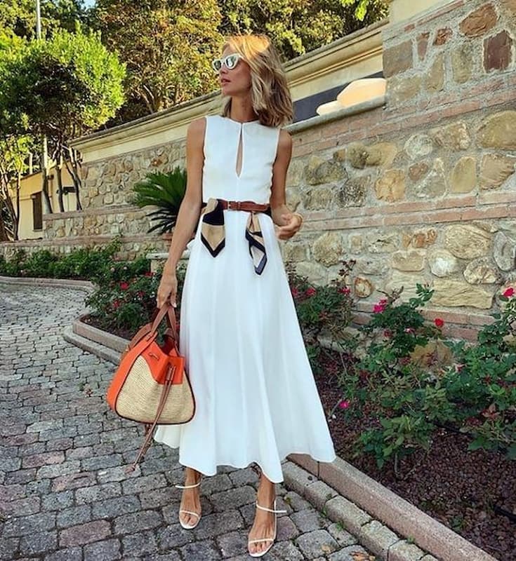 Looks Com Vestido Branco Midi