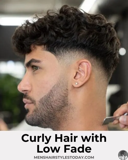 Variações do corte low fade para cabelos cacheados