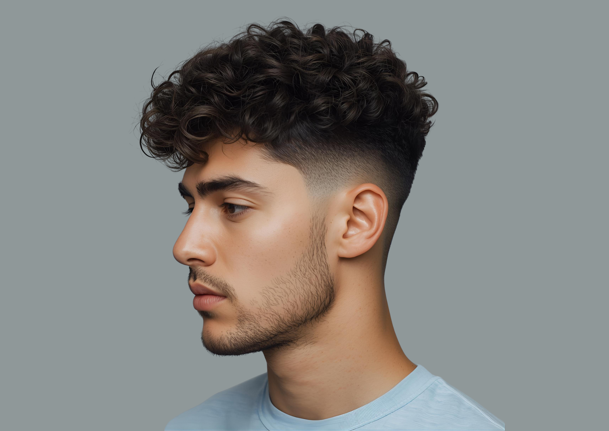 low fade para rosto oval