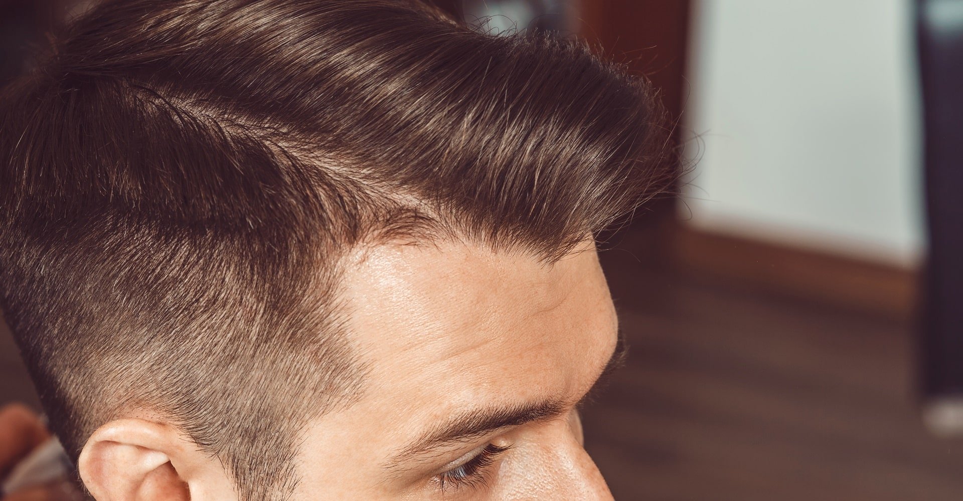 low fade clássico cabelo liso