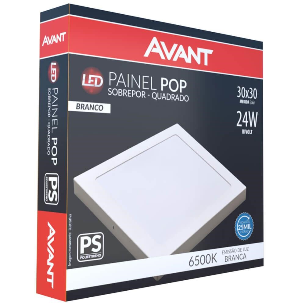 plafon de sobrepor LED 30W