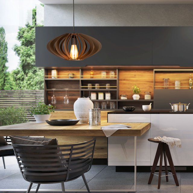 escolher lustre cozinha