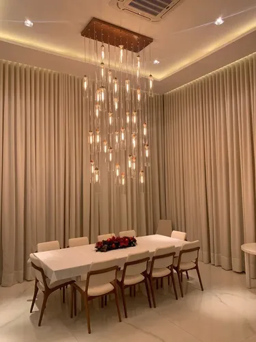 lustre preto para sala