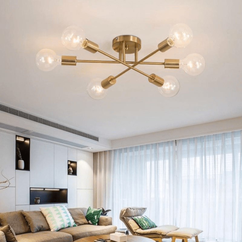 lustre geométrico para sala
