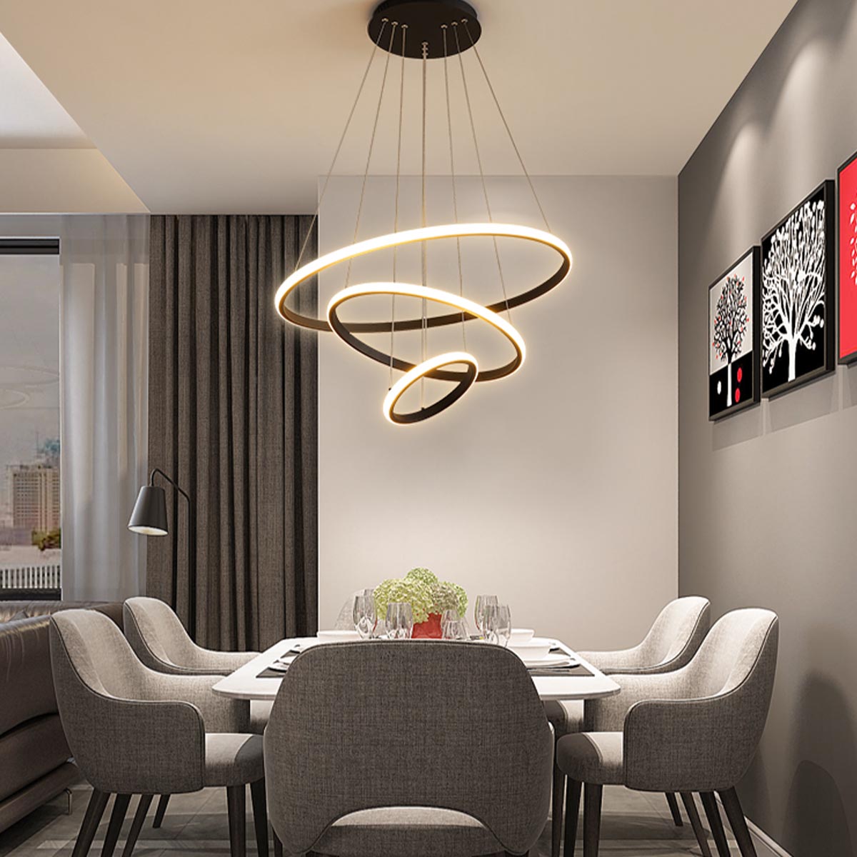 lustre industrial para sala