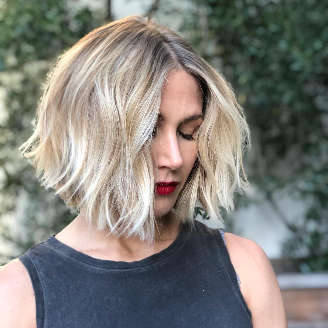 luzes platinadas cabelo curto