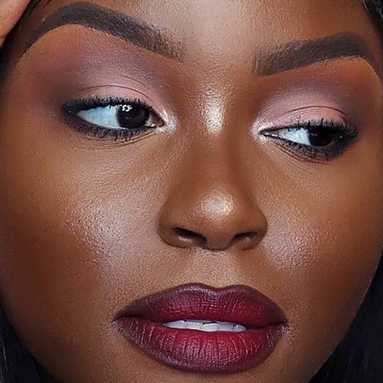 maquiagem em pele negra