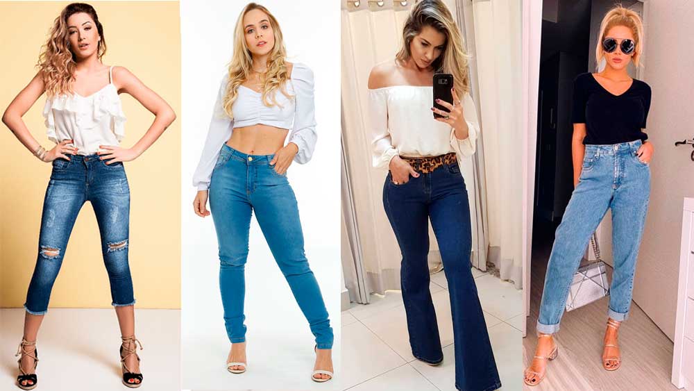 calça jeans feminina lavagem escura