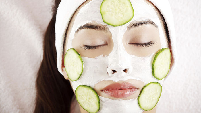 máscara de pepino e babosa