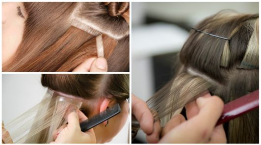 mega hair fita adesiva cabelo humano