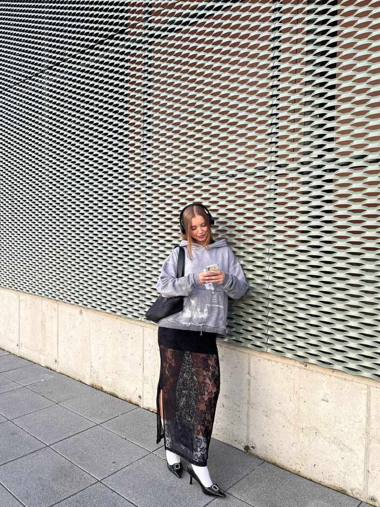 meia calça de renda off white