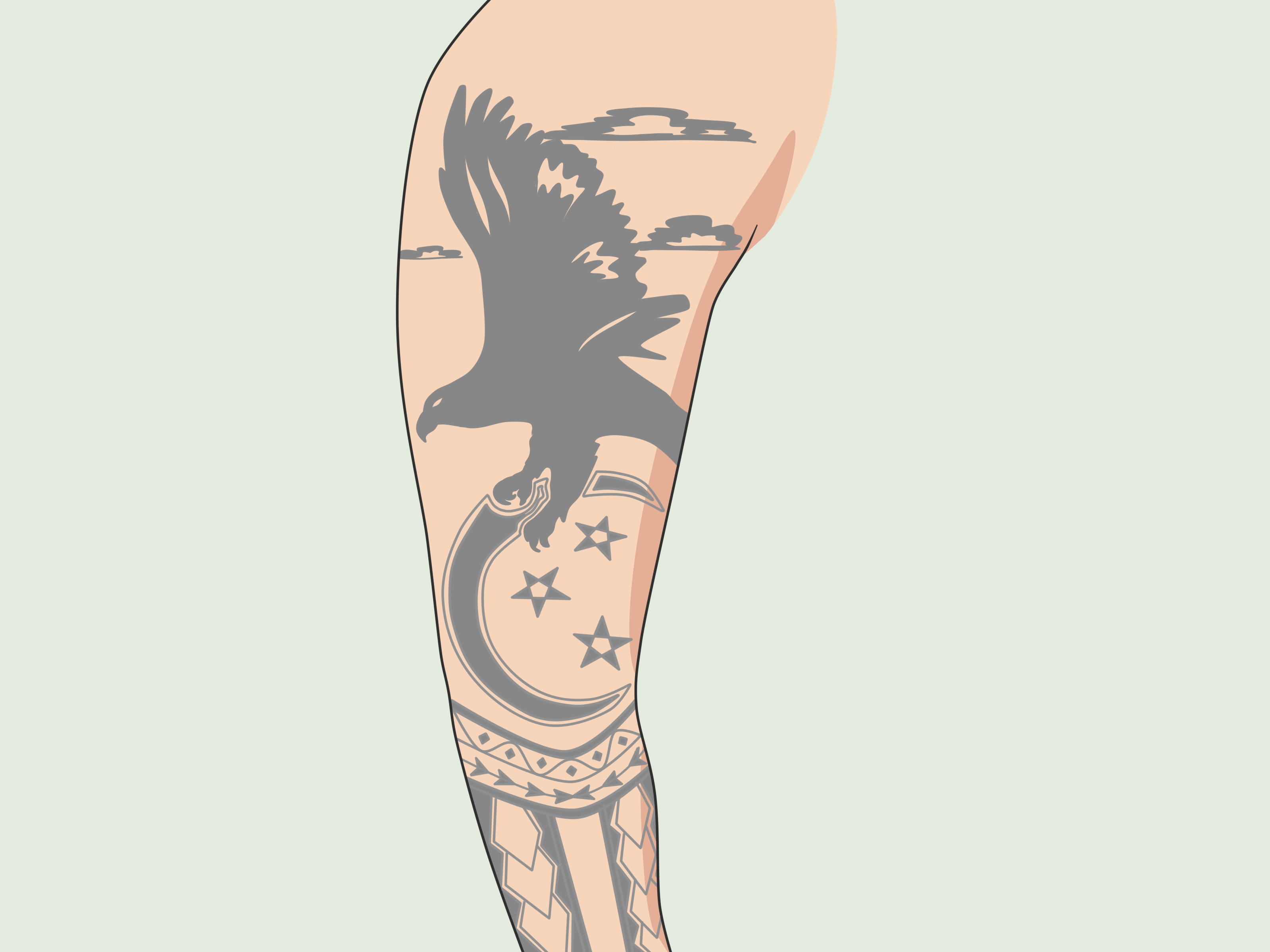 melhores ideias tatuagem feminina sombreada braço