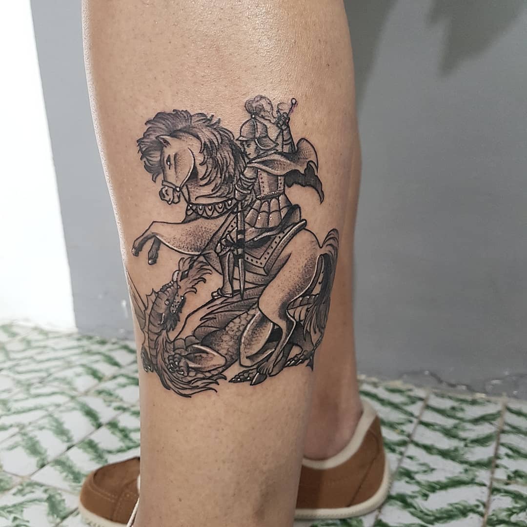 melhores tatuagens sao jorge inspiradoras