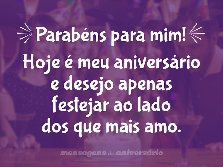 celebração pessoal aniversário