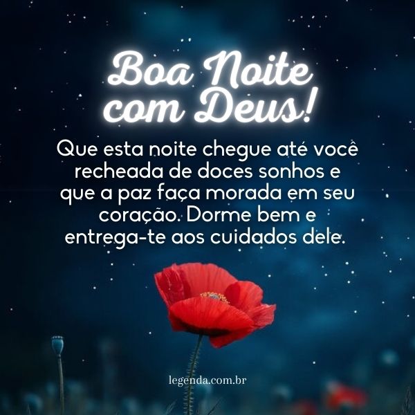 frases de boa noite abençoada