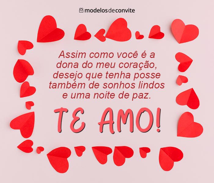 mensagem de boa noite para namorada sonhar com você
