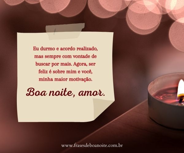 mensagem de boa noite meu amor