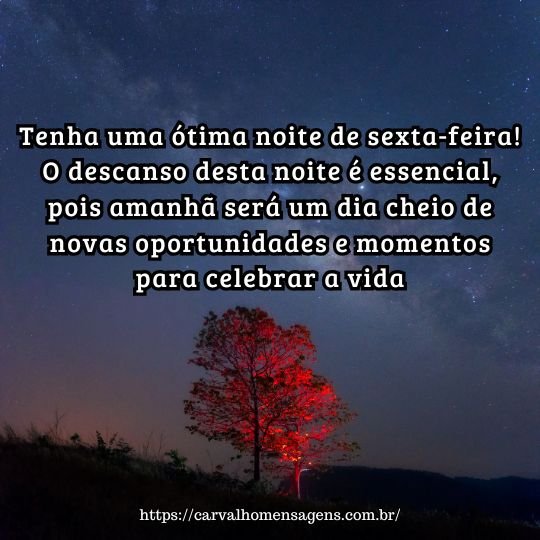 desejos de boa noite sexta-feira