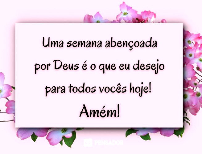 oração para abençoar a semana