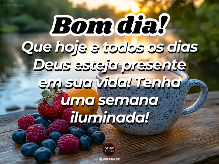 Deus cuida da minha semana
