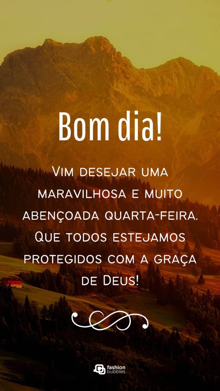 mensagem de bom dia para quarta-feira curta