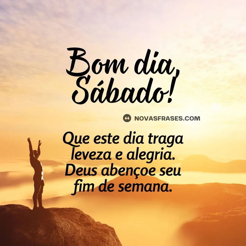 mensagem de bom dia para sábado curta