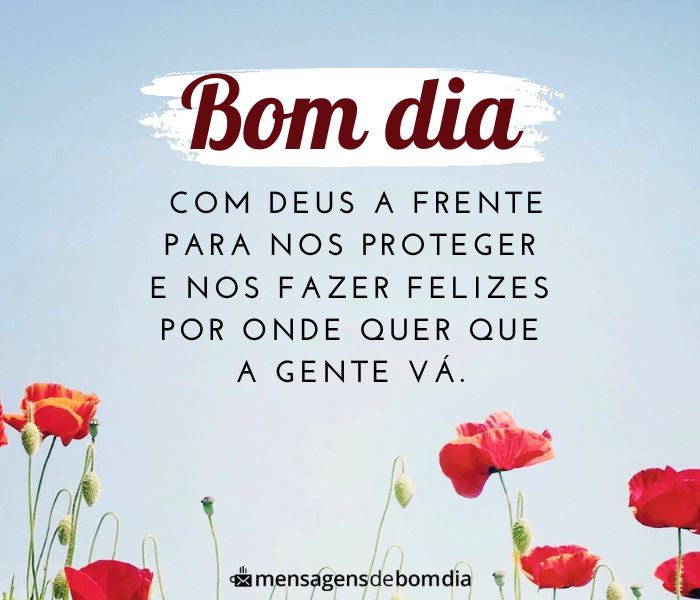 mensagem de bom dia que fala de deus para família