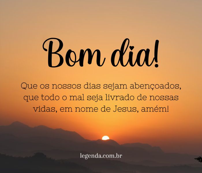 mensagem de bom dia que fala de deus e paz