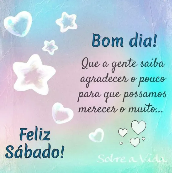 bom sábado com Deus
