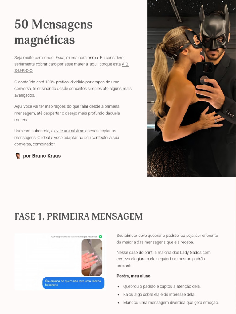 erros ao enviar mensagens quentes sem intimidade