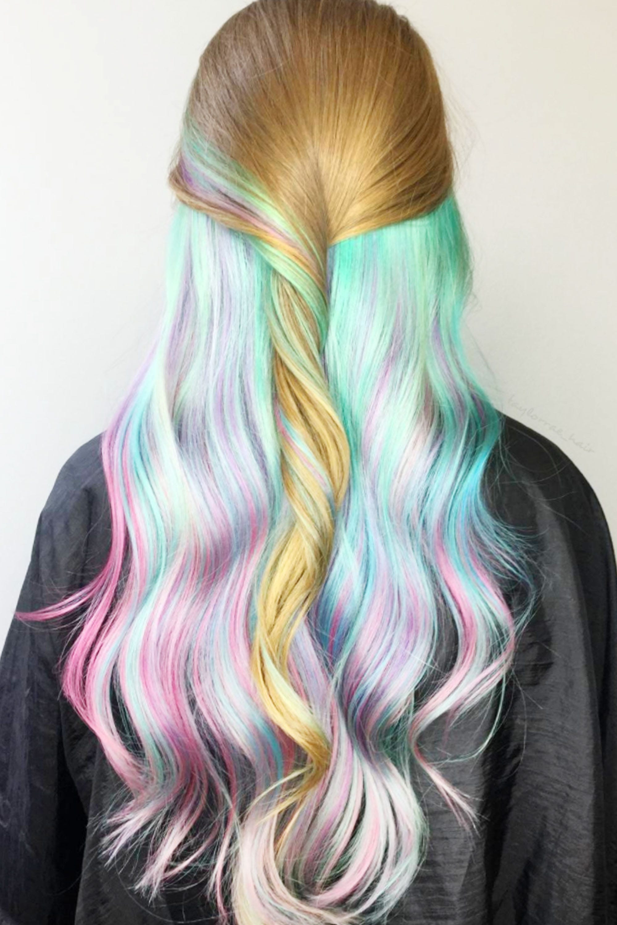 estilos de cabelo coloridos