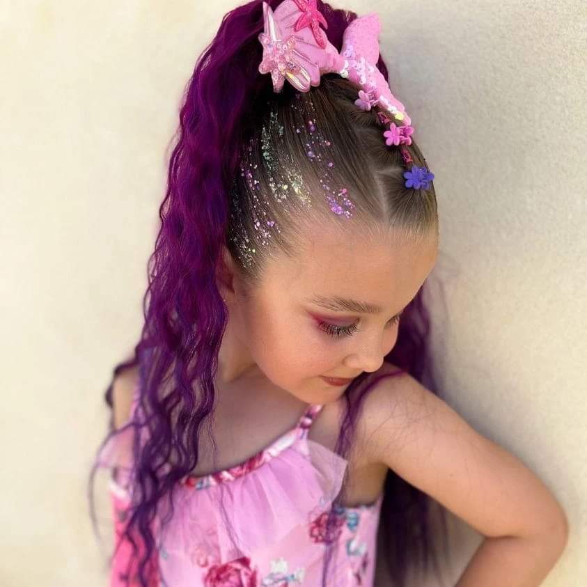 cabelo com efeito ombré fantasia