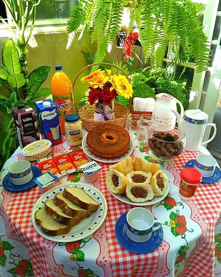 decoração mesa café da manhã
