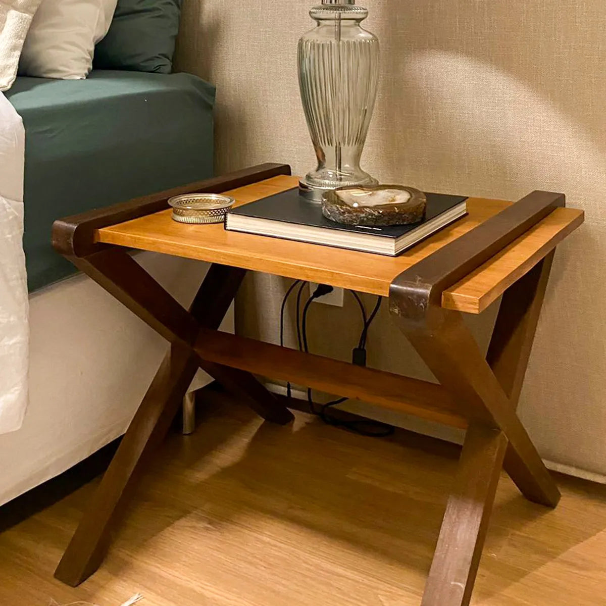 mesa de apoio retangular