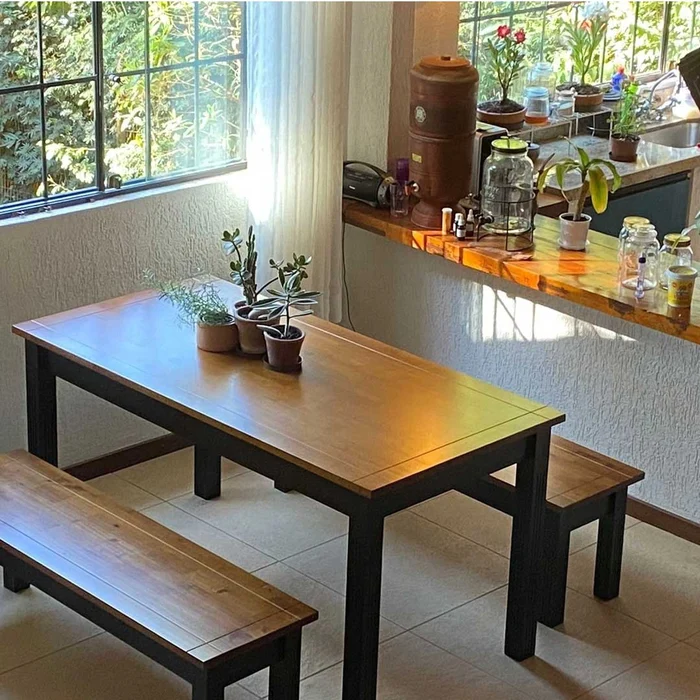 mesa para varanda gourmet pequena