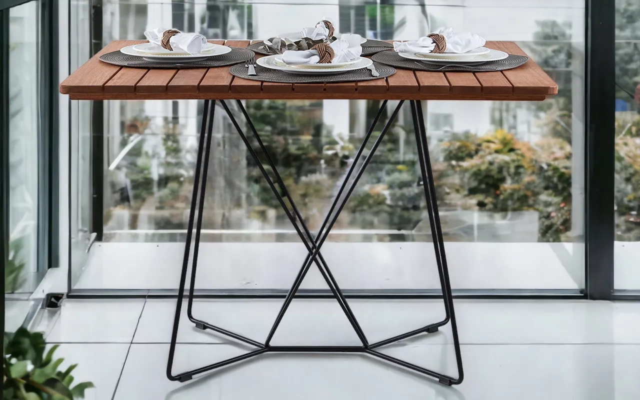 mesa para varanda gourmet pequena